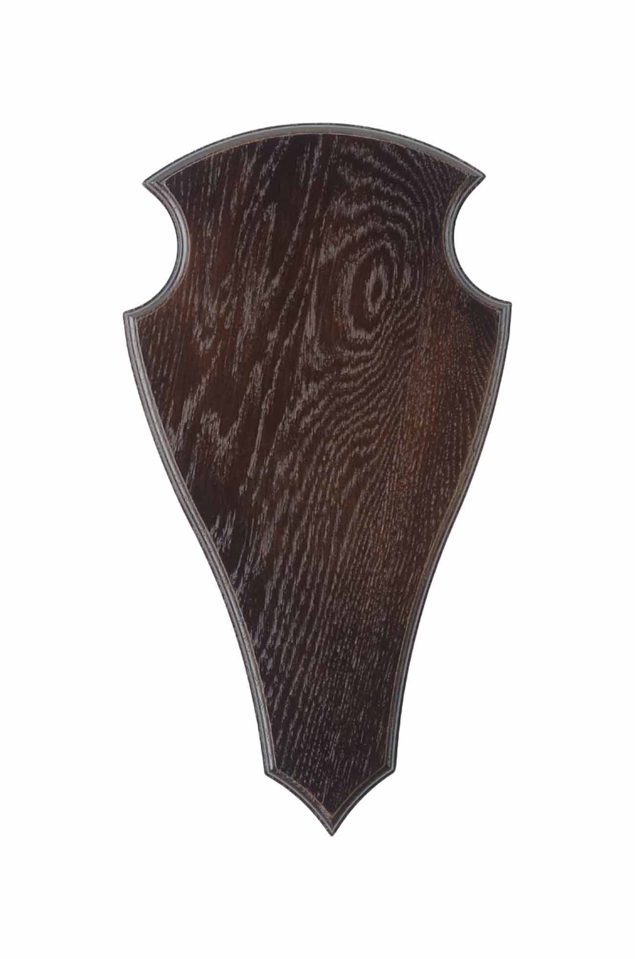 Oak Deer Trophy Plate 2 - 40x22 cm Dark
