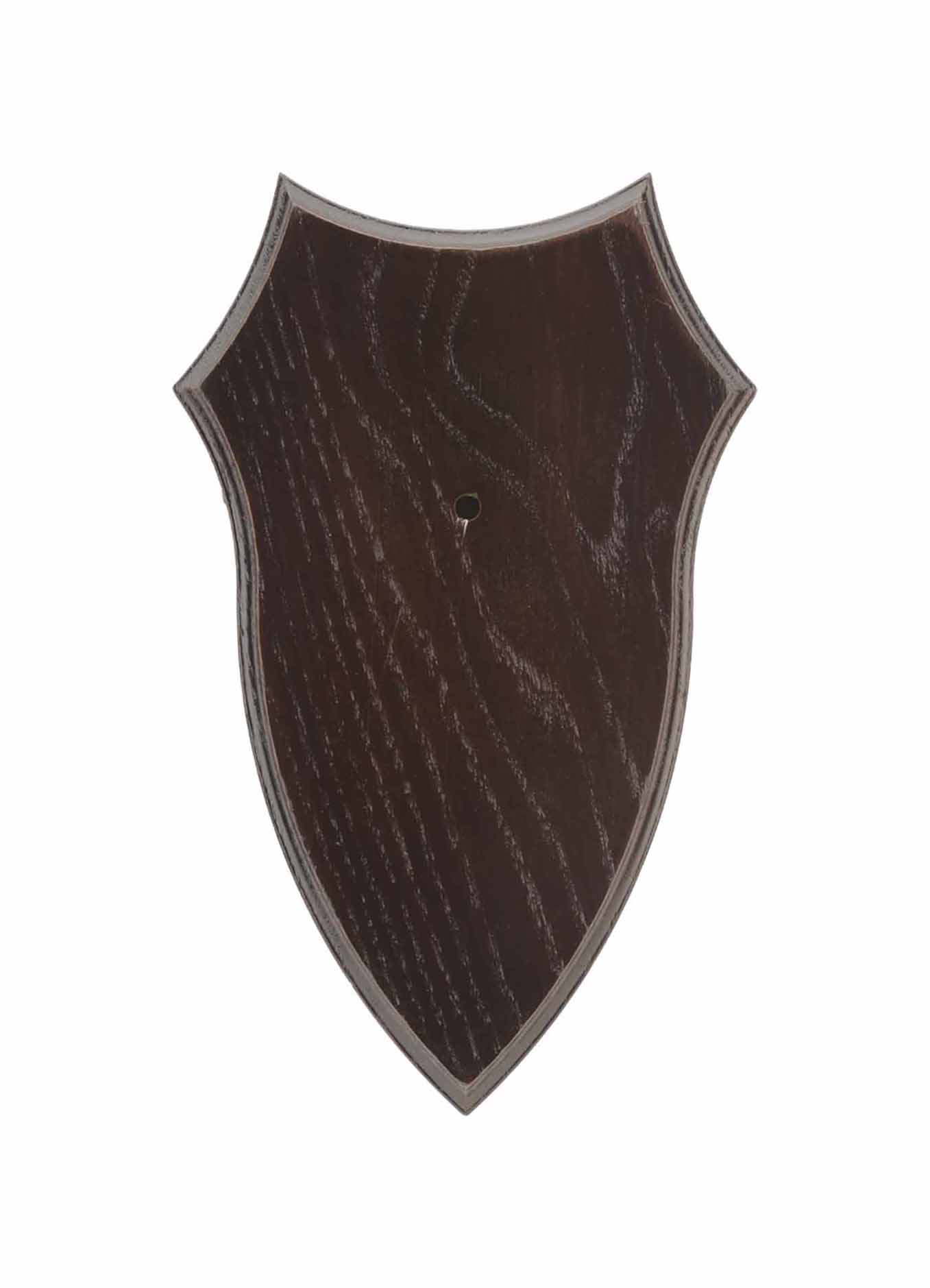 Oak Deer Trophy Plate 5 - 21x12cm Dark