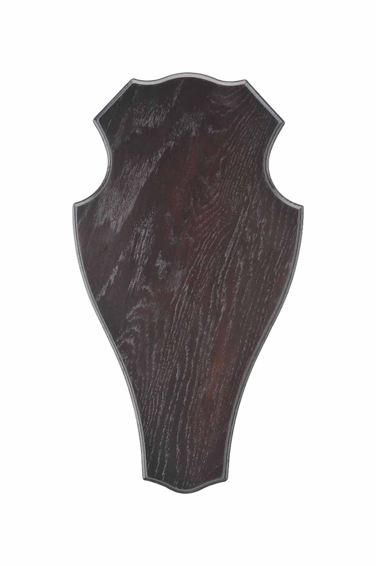 Oak Deer Trophy Plate 1 - 32x18 cm Dark