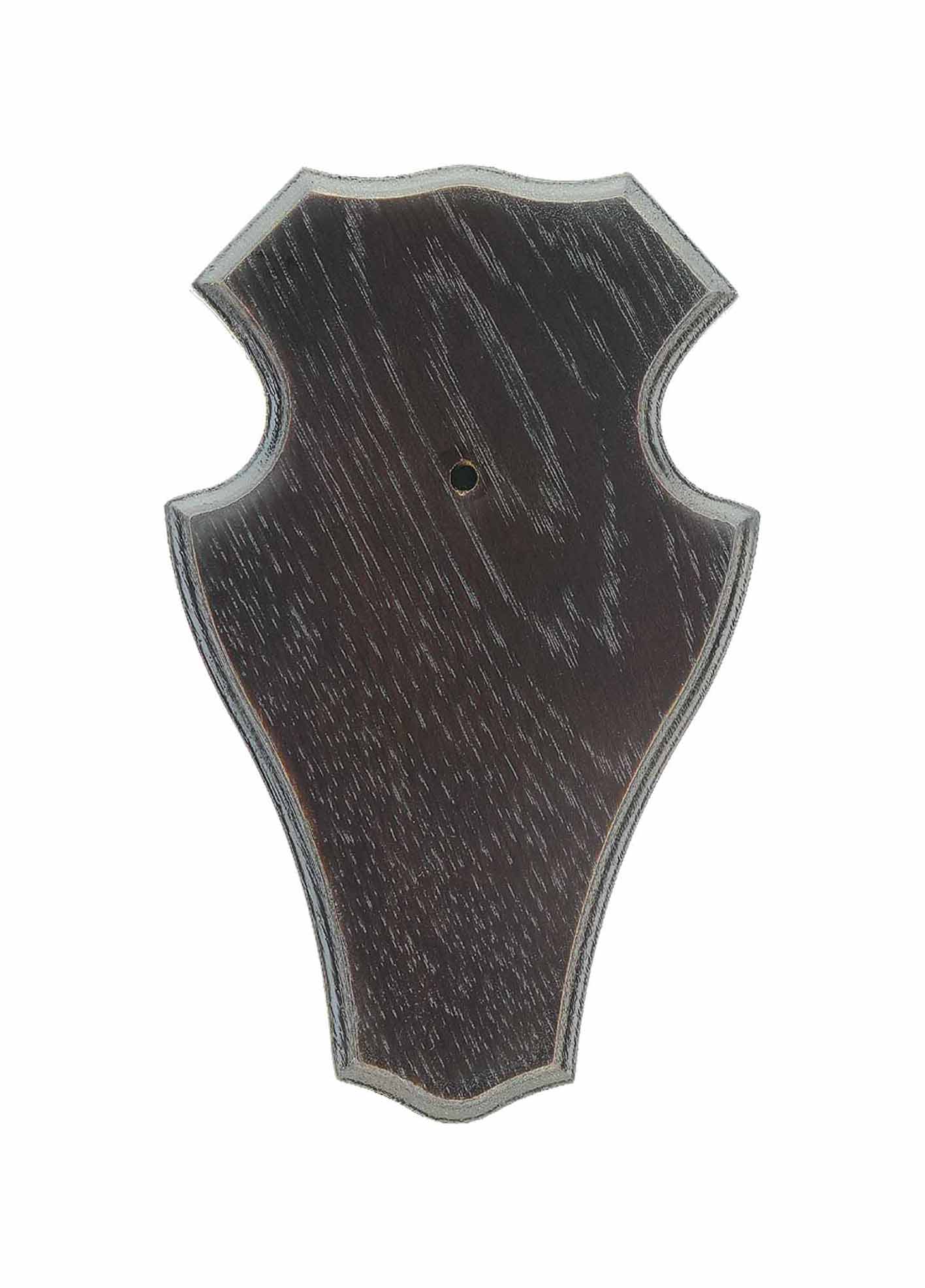 Oak Deer Trophy Plate 1 - 19x12 cm Dark